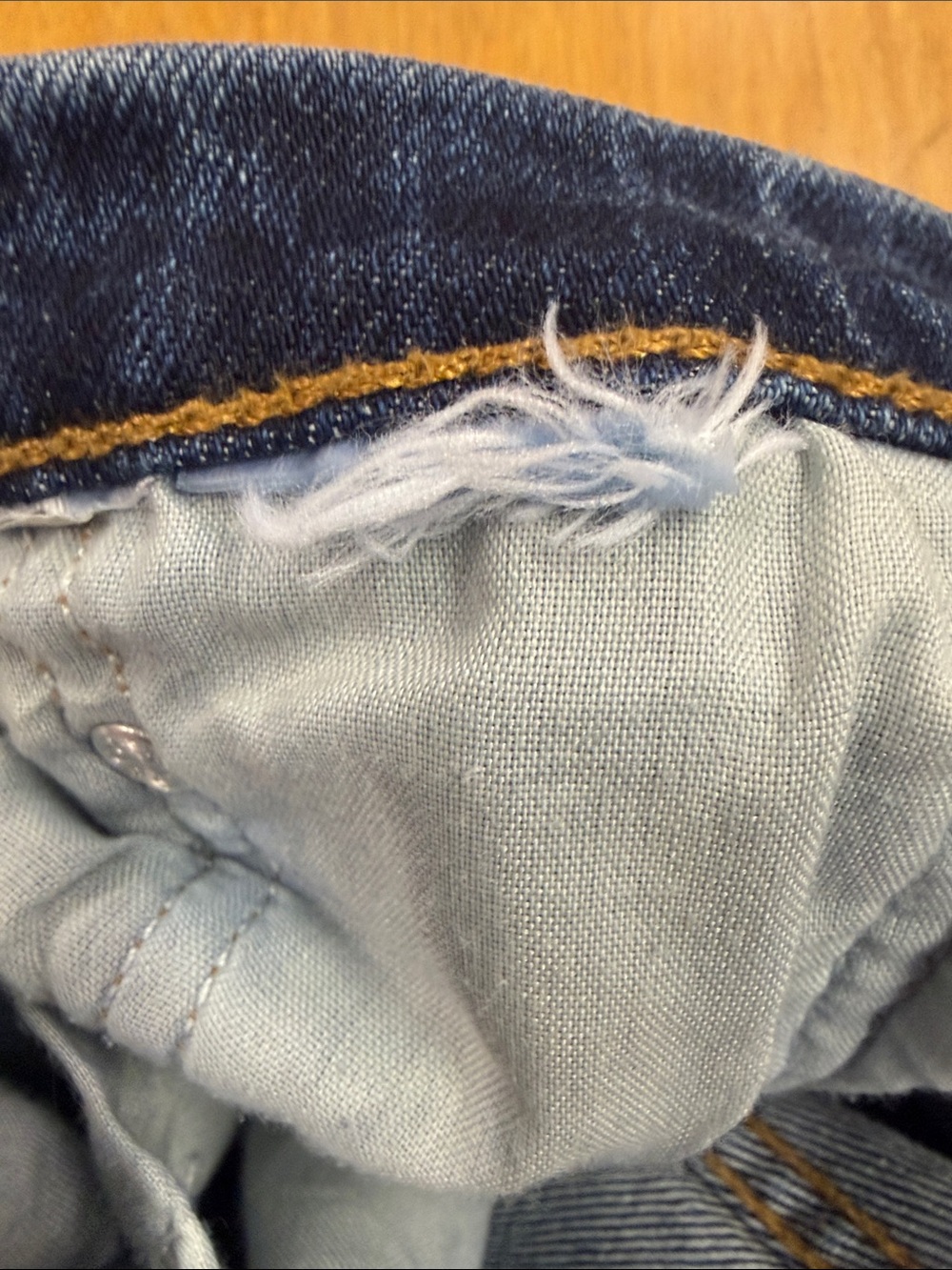 Levi’s Wedgie Straight Jeans 27 High Rise Indigo Blue Cropped Straight Leg - Picture 5 of 5
